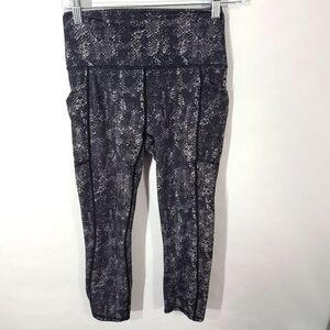 RBX Women's Size S/P Black Capri W/Pockets‎ Active Stretch Performance